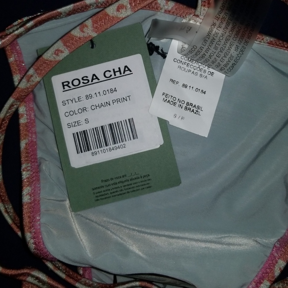 NWT ROSA CHA IZ CHAIN PRINT BIKINI BOTTOM SIZE S - Picture 7 of 7